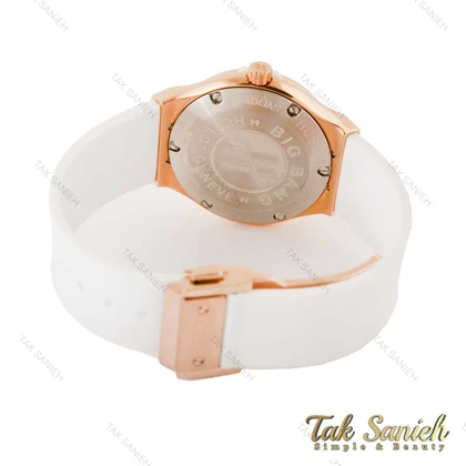 ساعت هابلوت زنانه سفید رزگلد فول نگین Hublot-4200-L