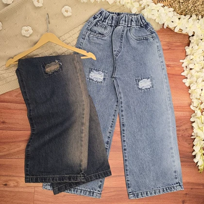 شلوار جین کمرکش اسپرت بگ