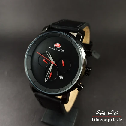 ساعت مچی مردانه اورجینال موتور ژاپن برند مینی فوکوس سه موتور مدل Mf0102G.03 بند چرم