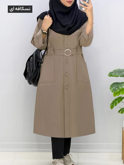 مانتو بلند بزیاق تابیتا کد 458286