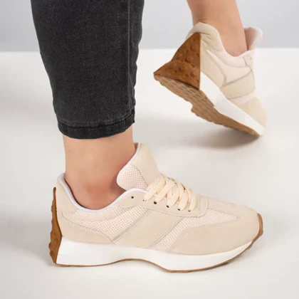 کفش و کتانی زنانه مدل نیوبالانس NEWBALANCE رنگ کرم