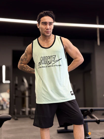 ست بسکتبالی نایک (Nike Just Do It) پارچه فلامنت طرح آجری (8 رنگ)