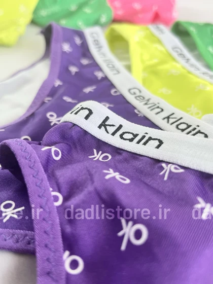 ست شورت و سوتین اسفنجی فنر دار بند اسپورت Gelvin Klain طرح OK