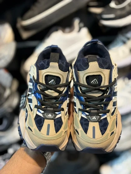 کتانی دیلاکس زنانه کرم سرمه ای