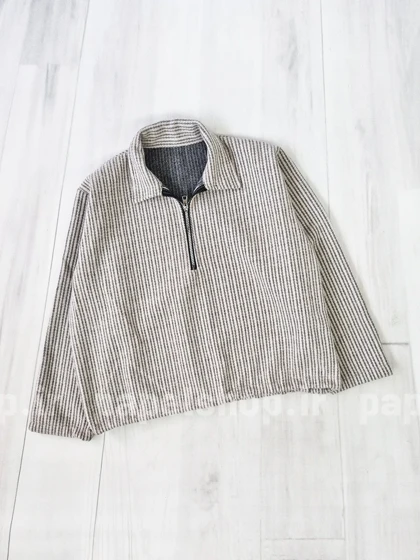 بلوز نیم زیپ پایین گتردار