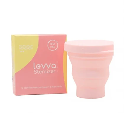 استریلایزر منفذ دار لیوا فارما ( ضدعفونی کننده ی کاپ قاعدگی ) رنگ صورتی