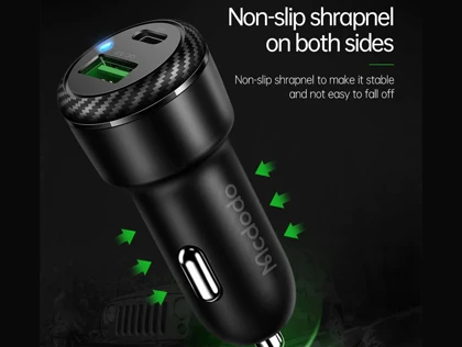 شارژر فندکی فست شارژ ماشین تایپ سی 38 وات مک دودو CC-597