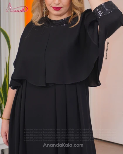 پیراهن بارداری شنل دار پرنیان