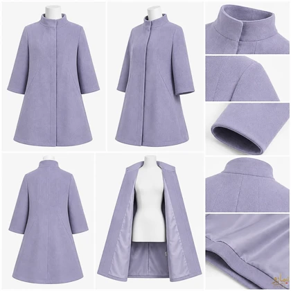 کت فوتر یقه ایستاده