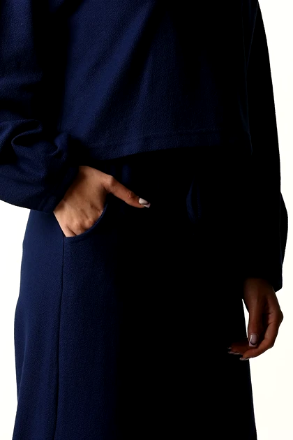 شلوار آزاد ژاکارد کرپ زنانه