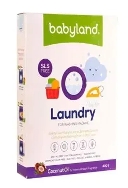 پودر صابون ماشین لباسشویی با روغن نارگیل بی‌بی لند Baby Land