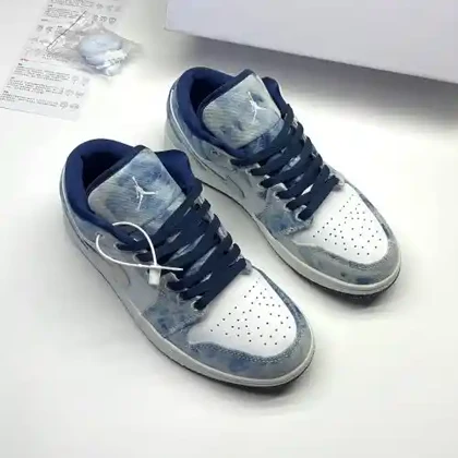 کفش نایک ایر جردن وان لو واشد دنیم Nike Air Jordan 1 Low Washed Denim