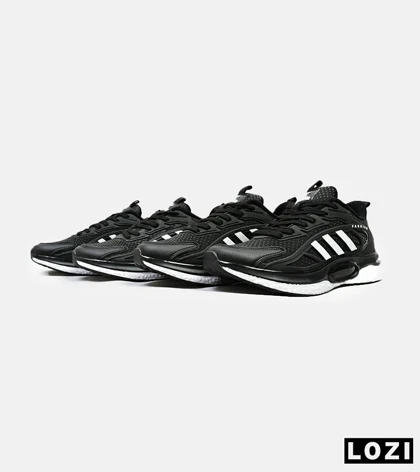 کفش کتانی مردانه مشکی سفید ADIDAS UltraBoost