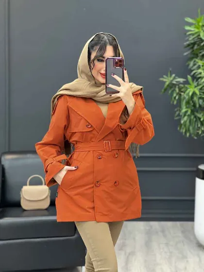 بارانی شش دکمه پشت پاگن