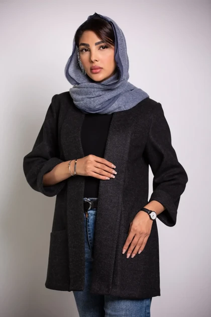 پالتو فوتر زنانه یقه شالی