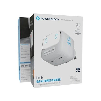 آداپتور 45W پاورولوژی مدل POWEROLOGY PWCUQC052