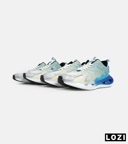 کفش کتانی مردانه آبی سفید ADIDAS Customize Run