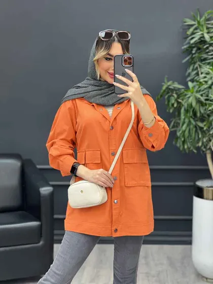 مانتو سه جیب پایین پاگن آیدا