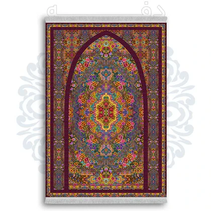 فرشینه از جنس پارچه هازان مخمل ترک طرح سجاده برند دفه کد DSJ 91