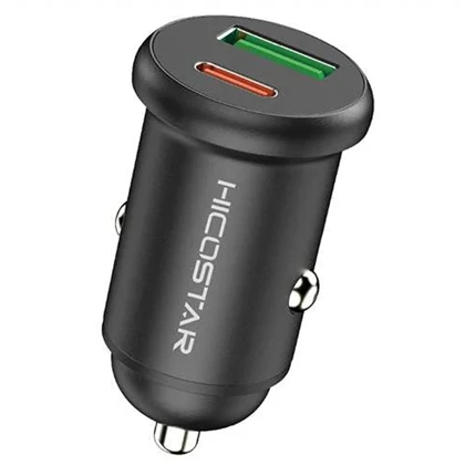 شارژر فندکی ماشین هایکو استار HICOSTAR مدل HS-CC23 توان 30 وات