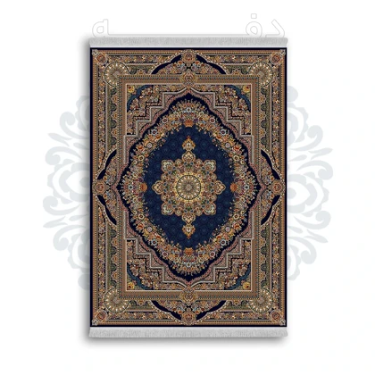 *جدید* فرشینه از جنس پارچه شانل مخمل ترک طرح فانتزی برند دفه کد 1250
