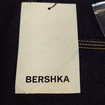 شلوار جین بالونی سرمه‌ای خام شور bershka بدون جنسیت کد 421