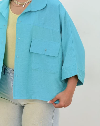 شومیزدوجیب گلاره(50)کد:5560