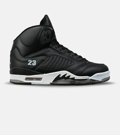کتانی ساق‌دار مردانه مشکی Nike air jordan 5 مدل 8573