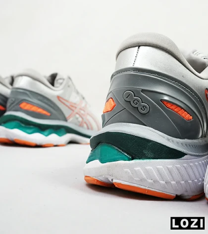 کتانی بزرگ پا طوسی روشن نارنجی ASICS GEL-KAYANO 27