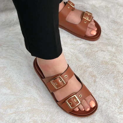 اسلیپر زنانه زارا (ZARA) مدل آرامیس رنگ عسلی