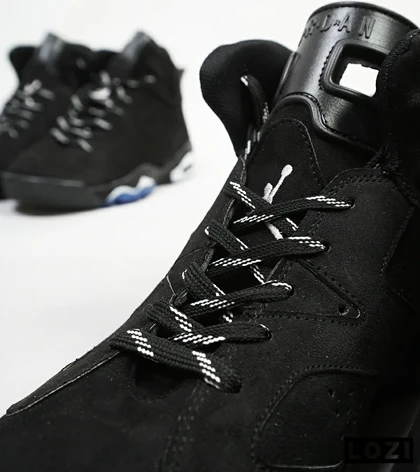 کفش کتانی ساق‌دار مردانه مشکی Nike air jordan 6