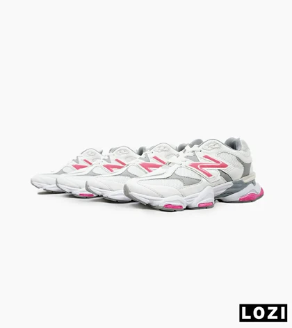 کفش کتانی زنانه طوسی سفید صورتی NEW BALANCE 9060