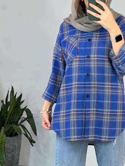 مانتو چهارخونه ویدا