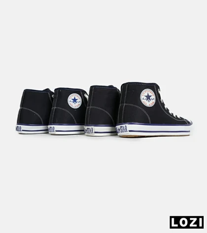 کفش کتانی ساق‌دار مردانه و زنانه سرمه ای All STAR مدل 7089