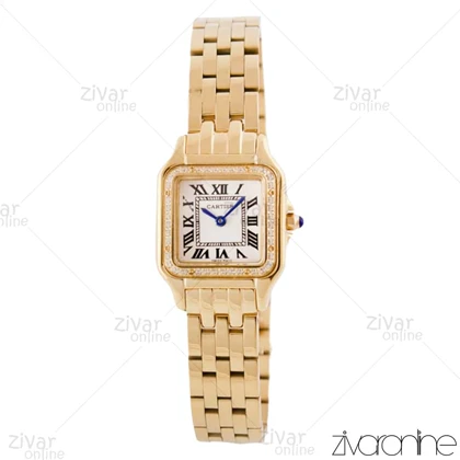 ساعت مچی کارتیر زنانه مدل پنته طلایی دور نگین 103806