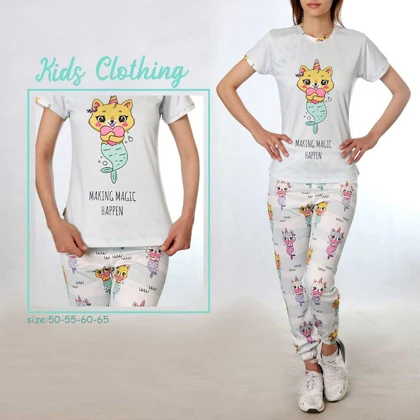 تیشرت شلوار دخترانه لباس خونگی