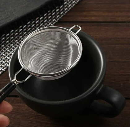 صافی چای دسته سرامیکی مشکی در دو سایز