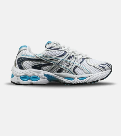 کفش کتانی مردانه و زنانه سفید آبی ASICS Gel-Phoenix مدل 8878