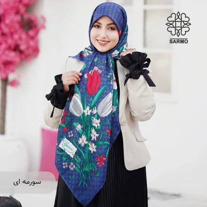 روسری ابریشم توییل گوشی