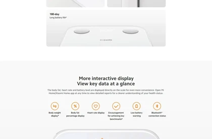 ترازو هوشمند شیائومی مدل Xiaomi Body Composition Scale S400