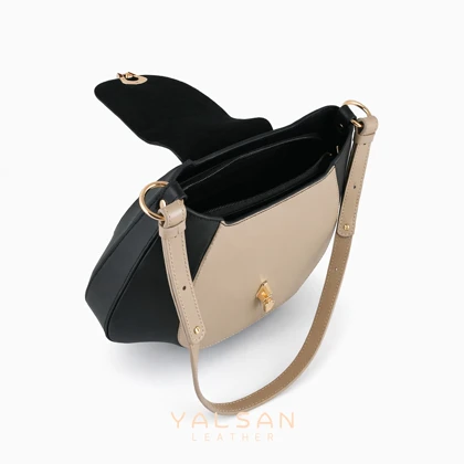 ست کیف و کفش زنانه چرم یلسان مدل آوید کد 959-SELIN-GN