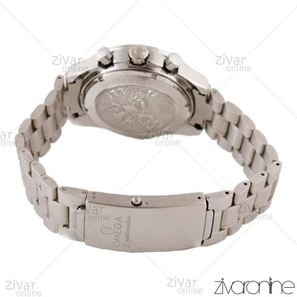 ساعت امگا اسپیدمستر مردانه سه موتوره سیلور صفحه آبی 103793