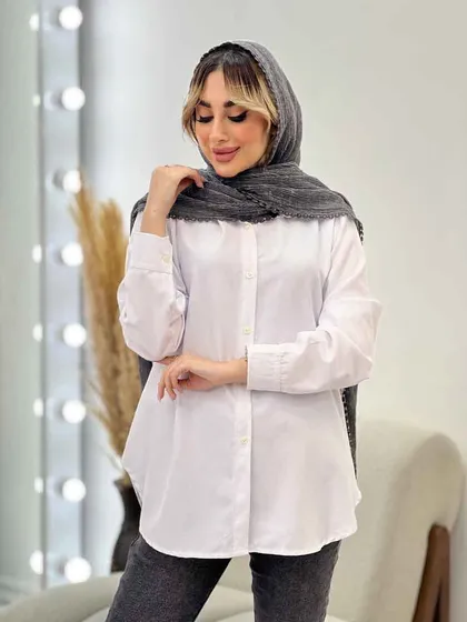 شومیز سفید جودون