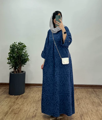 پیراهن مانتویی بلند لینن شاهدخت 1