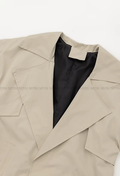 بارانی آستر دارپشت چاک‌دار@@ کد1004287