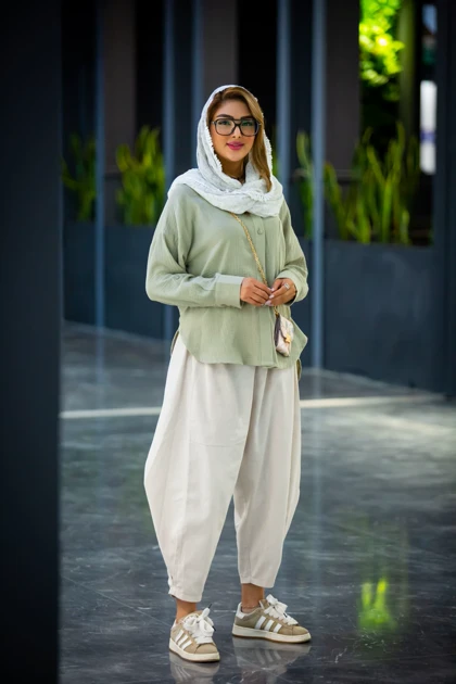 مانتو لینن پنبه پیراهنی