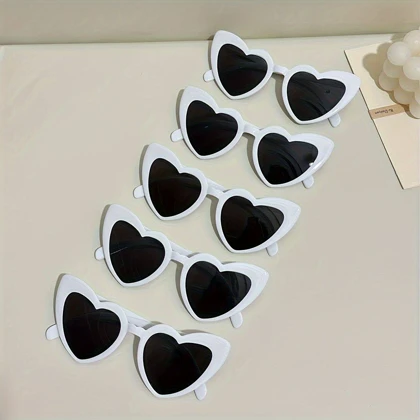 عینک قلبی فانتزی مدل EA-Heart عینک عروس