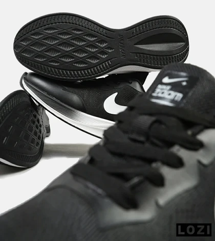 کفش کتانی مردانه و زنانه مشکی سفید Nike air zoom مدل 4546