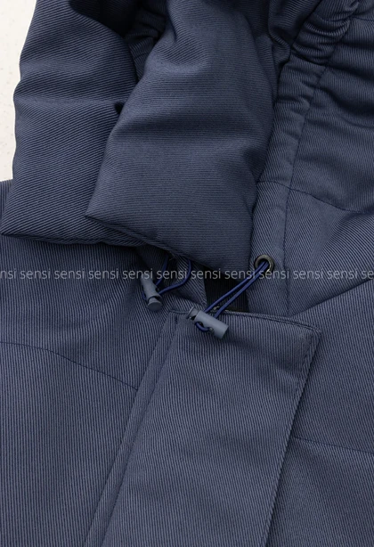 کاپشن کوتاه کتان کج راه کد1004770