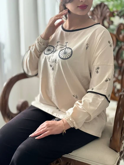 ست بلوز شلوار دوچرخه کد2251